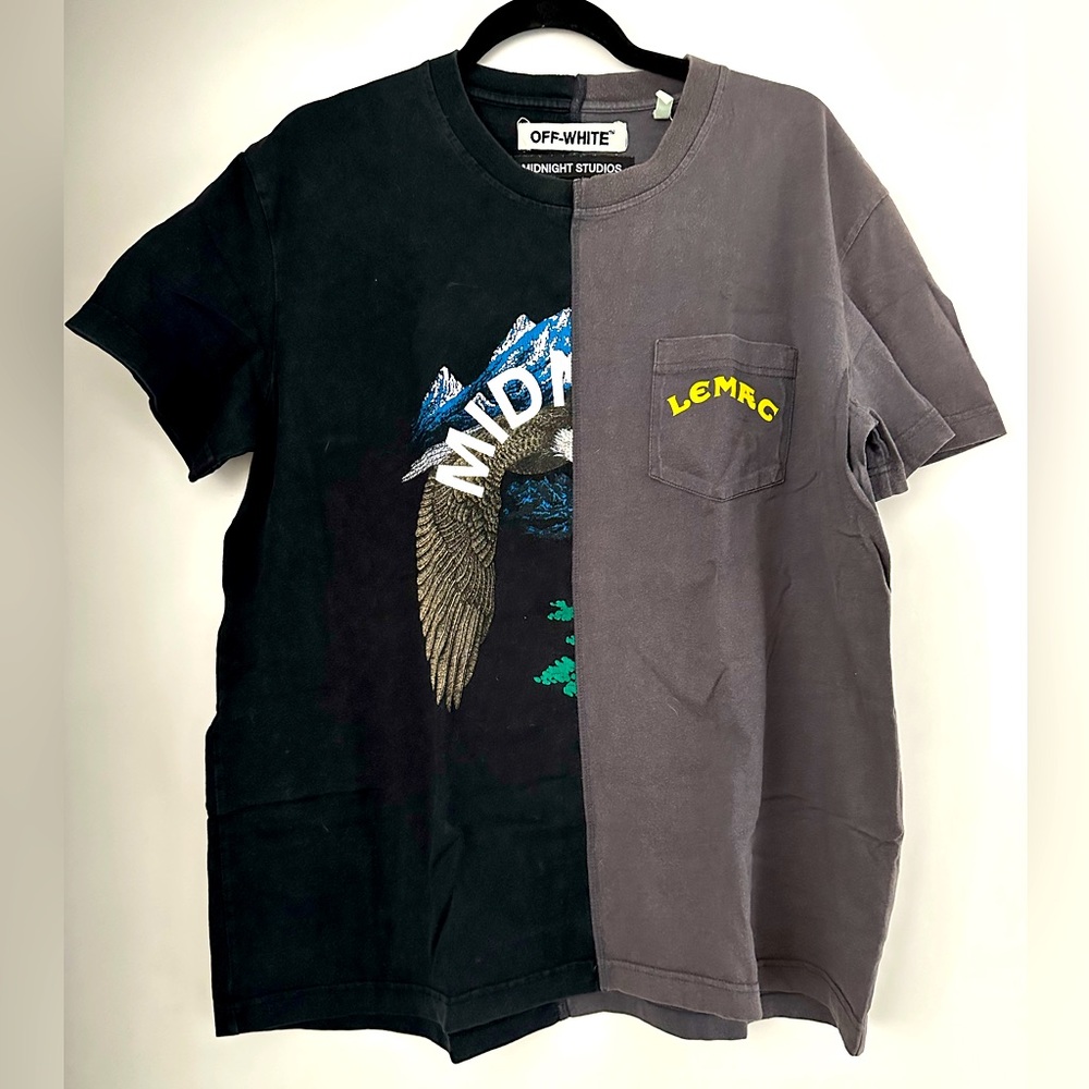 OFF-WHITE c/o VIRGIL ABLOH x Midnight Studios Reassembled Graphic Tee Size M